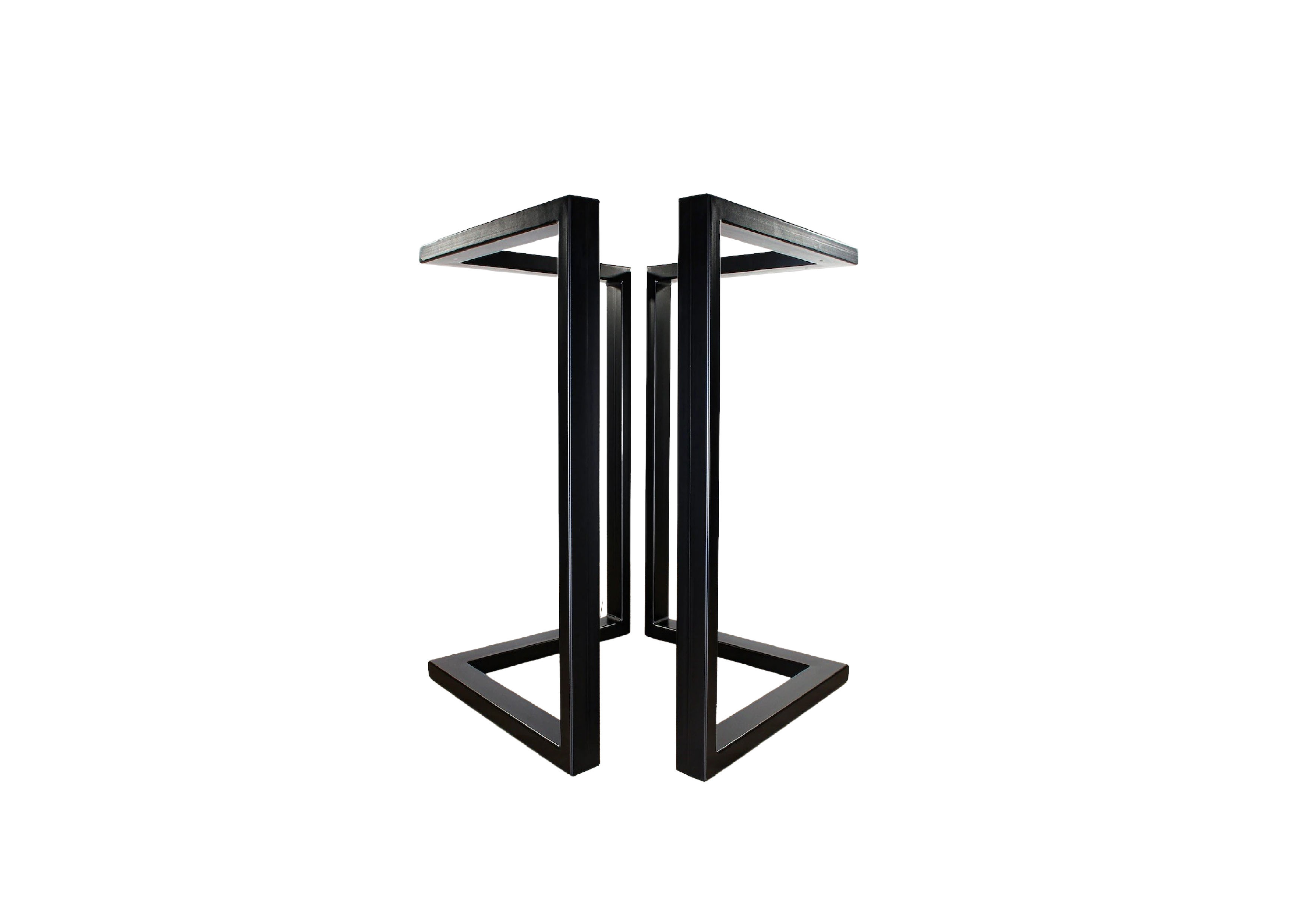 Z-Shape Black Steel Legs