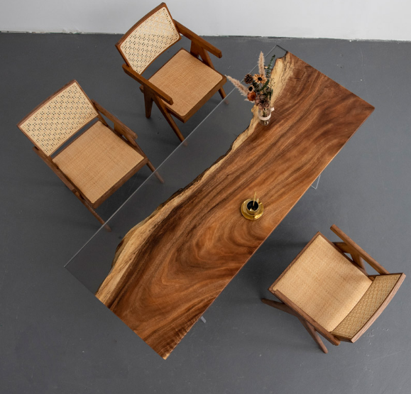 Wood-00284 Epoxy Table -| Dining table | Conference Table